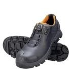 Safety shoes UVEX 2 MACSOLE, Lightweight, Size 35, Black Color, width 11, flexible Slip Resistant, adjustable disc