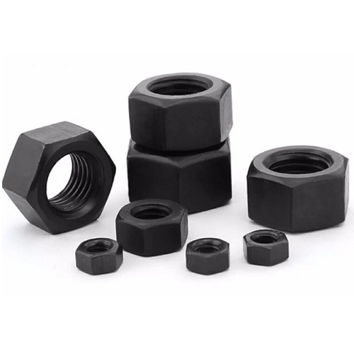 Hexagonal Nut Size 1/8 inch Black Color ASTM A325 | AOBSCO
