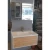Marble Surface Ceramic Wash Basin 80 cm, Light Woody with Wooden Cabinet | Al Muhaidib Sanitary and Ceramic - Image 2