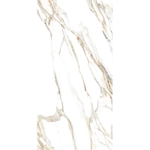 Porcelain Tiles 120×240 cm, Glossy White, Golden Spring Model | Emaar Al Watan (EMAC)