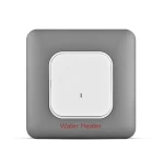 مفتاح سخان مفرد 20 أمبير ثنائي القطب مع لمبة ليد وطباعة، لون فضي غامق، 7×7 سم | سبكترا