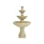 Outdoor ceramic decorative fountain, grey color, dimensions 80x150 cm