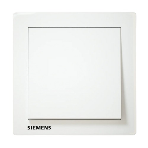 10A 1 Gang 1 Way Switch 86x86mm White, 250V | Siemens (Delta Relfa)