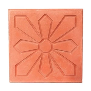 Cement Tiles 40×40 cm, 5 cm Thick, Light Red Color | Al Sarif Building Materials