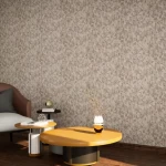 ورق جداري تصميم نقشات، مقاس 10 م×50 سم، لون الكاكي