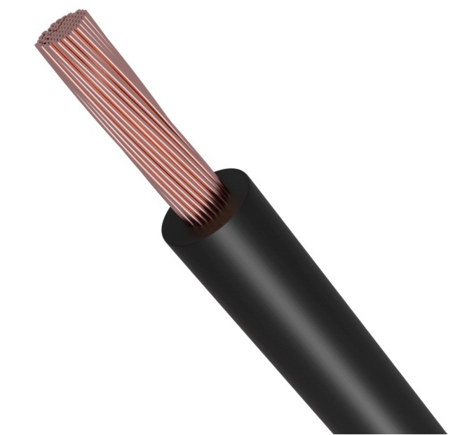 لفة سلك كهرباء 120 مم NYA 450/750 فولت، نحاس مجدول، عزل PVC 90°C، اسود | شركة كابلات الشرقية للصناعة