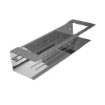 Glass Shelf stainless steel,  Dimensions 300x100x65  mm, Glossy Chrome Color