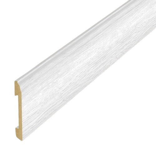 Polystyrene Skirting 240x8 cm, White Color, Model 71151 | 