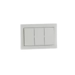 مفتاح ثلاثي كي1، أبيض اللون، 16 أمبير، مقاس 7×7 سم