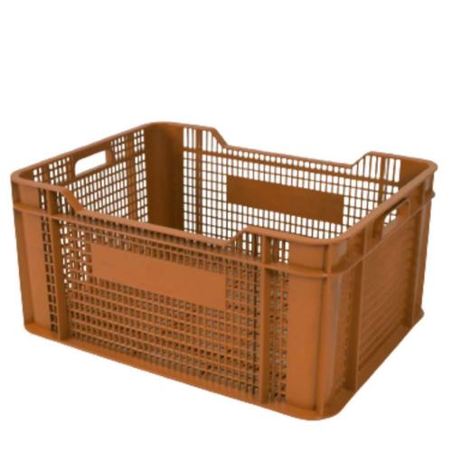 صندوق تخزين بلاستيك HDPE أبعاد 51×39×24 سم بني للأغراض الشخصية | مصنع الفريدي للصناعات البلاستيكية