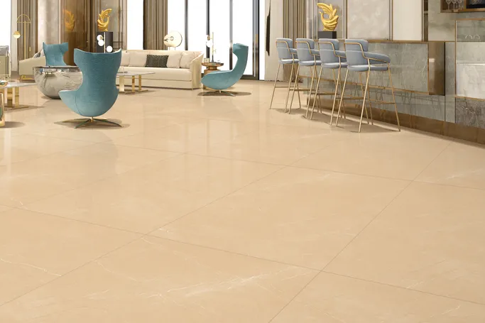 Porcelain Floor Tiles 160x80 cm, Biege Color, Ashpar Model | Abyat Company