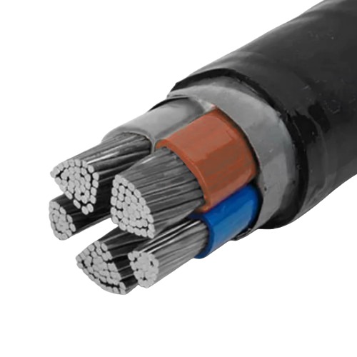 كابل مسلح AL/XLPE/STA/PVC مجدول 4.5 خط 4×70+35 مم 0.6/1 كيلو فولت طول 1000 متر | بحرة للكابلات