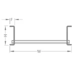 Aluminum Ladder Cable Tray Horizontal Elbow (ORF), 127mm Height, 750mm Width, 41×21mm Channels Size, 21mm Flange Width | BAHRA