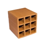 Hollow Red Bricks   Al-  Amoudi Factory  Size 20 cm Weight 5  kg