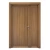 باب خشبي ونصف فاخر للمنازل، بني، مقاس 160 × 235 سم، موديل MO2