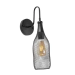 مصباح جداري عصري لون أسود، طول 42 سم، عرض 11 سم