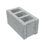 Steam Cured Cement Block 3 Holes, Size 15x20x40 cm, Gray Color | Meyar Factory