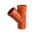 UPVC Plastic  45° Wye Tee Size 110×160 mm Orange Color | Almanar Factory