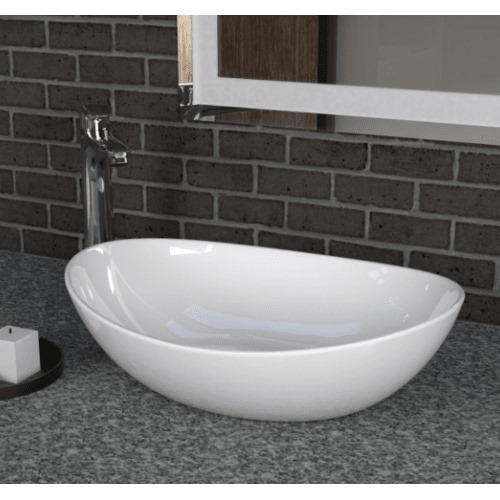 Over Counter Top Hand Washbasin 34.5×44×12.5 cm, Off White | Saudi Ceramics