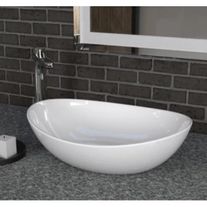 Over Counter Top Hand Washbasin 34.5×44×12.5 cm, Off White | Saudi Ceramics