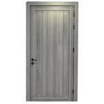 Single WPC Wooden Door, 6 cm Thickness, Gray Color