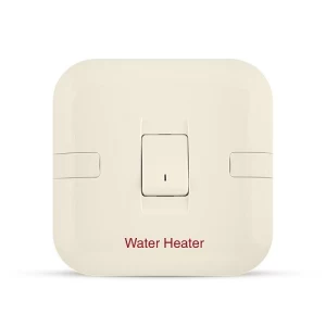 20A DP Switch with Indicator and Print, 1 Gang, Beige, 7x7 cm | Spectra