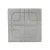Decorative Cement Tile with Interlocking Squares Design, Size 40x40 cm, Height 4 cm, Cement Color | Al Sarif Company