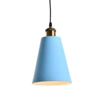 Modern Hanging Light, Dimensions 19x16 cm, Minimal Design, Blue Color