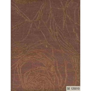 Italian Wallpaper Floral Design Brown Color, Size 10mx0.73m, Model 125010 | Balbaid Decor Company