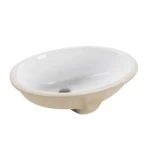Counter top wash basin, length 54 cm, width 46 cm, and height 25 cm, White Color