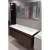 Marble Surface Ceramic Bathroom Washbasin Double Bowl Size 120 cm, Dark wood Color with Wooden Cabinet