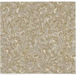 Italian patterned wall Covering, size 10 m x  0.73 m, dark beige color, model 56862