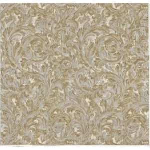 Italian Patterned Wall Covering 10m x 0.73m Dark Beige, Model 56862 | Balbaid Decor Company