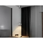 Harper Hanging Light, 9W LED, Size 1500 mm × 125 mm, Silver Grey Color