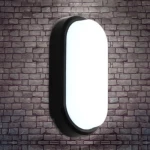 وحدة إضاءة ليد جداريّة، مخصصة للخارج، 20 وات، حجم 25×15 سم، لون أسود