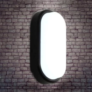 وحدة إضاءة ليد جداريّة ثابتة 20 وات، 25×15 سم، لون أسود | متجر ماتكل