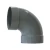 UPVC Plastic Elbow 90° Non pressure Size 110 mm Color Gray Al-Munif Brand