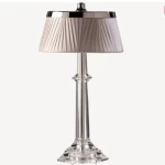 Table Lamp with Oriental Design, Size 50x24 cm, Clear Color