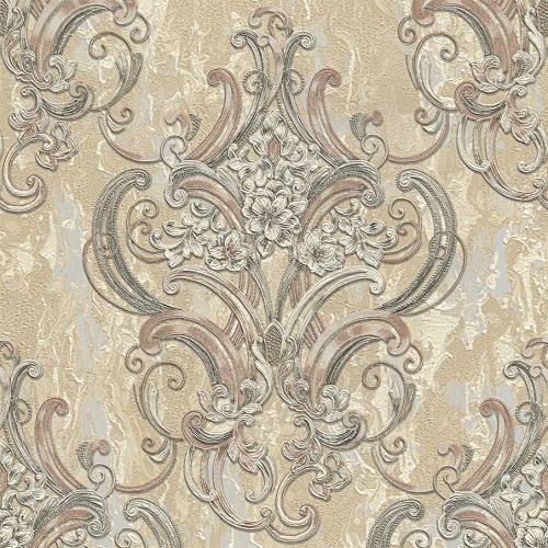 Italian Wallpaper 10m x 1.06m Beige, Model 83419 | Balbaid Decor Company