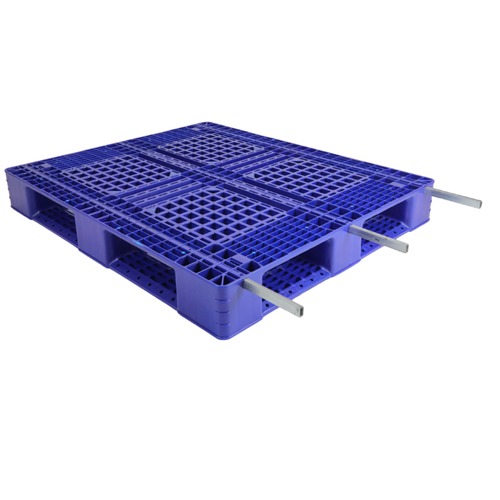 HDPE Plastic Pallet 120x100x15 cm Blue, Model QHAKO | AL-FURIDI FACTORY FOR PLASTIC INDUSTRIES