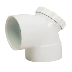 UPVC Plastic Elbow 90° Access Cap 4 inch White | Gulf by 3 P pipes factory