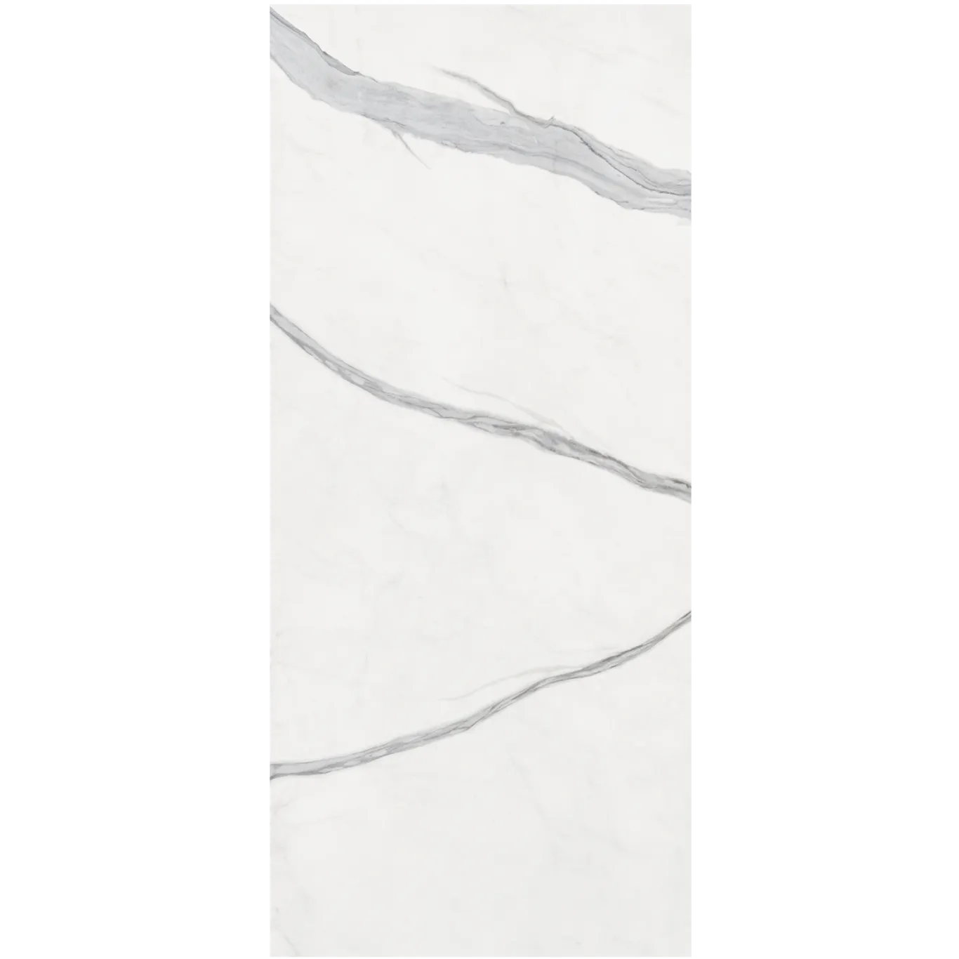بلاط ارضيات بورسلان مقاس 135x305 سم، لون ابيض، موديل Viareggio | شركة ابيات