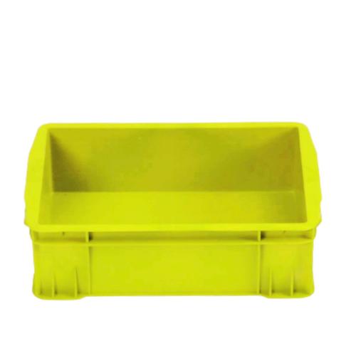 HDPE Plastic Storage Box for Chicken 36×24×10 cm, Yellow | AL-FURIDI FACTORY FOR PLASTIC INDUSTRIES