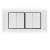 Electrical light switch 4 gang 2 way 10 Amp Omnia Alfanar Size 14 × 7 cm Color White with Black Ring