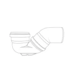 PPR plastic P-Trap, size 110 mm , green | Al Mona