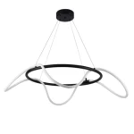 Hanging Light, 60 cm width, 200 cm height, black color