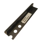 Aluminum Round End Accessory, 240 cm Length, 1.3 cm Height, Matte Black Color