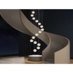 إضاءة معلقة متعددة أوليندا، لون ذهبي، ليد 3000 كلفن، قدرة 77 واط، مقاس 600×200 مم