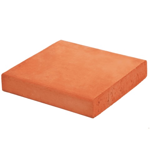 Brick Tiles 200x200x35 mm, 3 kg, Red Color | Al Diyar for bricks and cladding brick