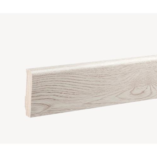 Wooden Skirting 260x1.6x8 cm, White Color Model 304374 | Abyat Company